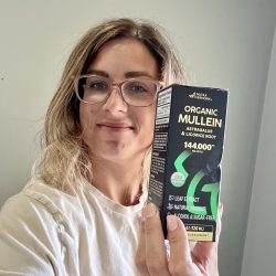 Gretchen with Mullein